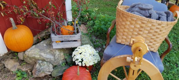 Shepherds Hey Farm spinning wheel