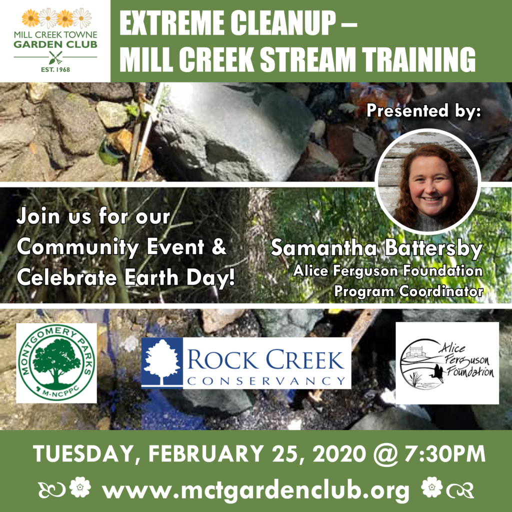Feb252020 mctgc meeting topic alice ferguson foundation trash clean up training