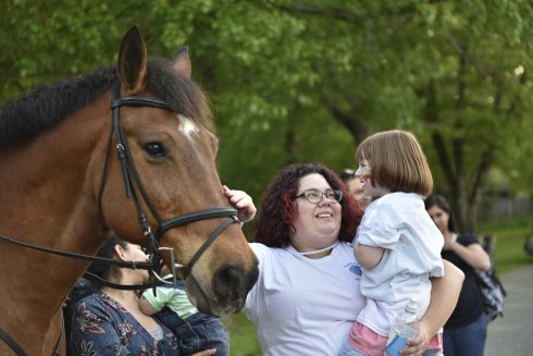 Light it Up Blue: Autism Awareness Event - Horse and family image
