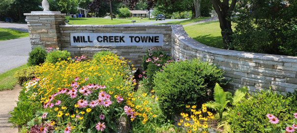 Mill Creek Town Mill Fall Entrance Jul2023