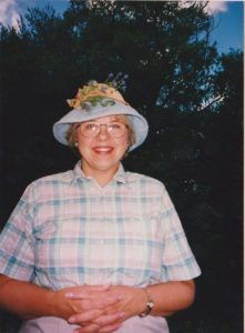 sandy ceely in hat