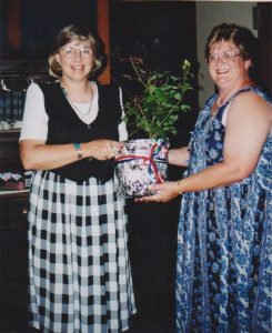sandy ceely outgoing president present